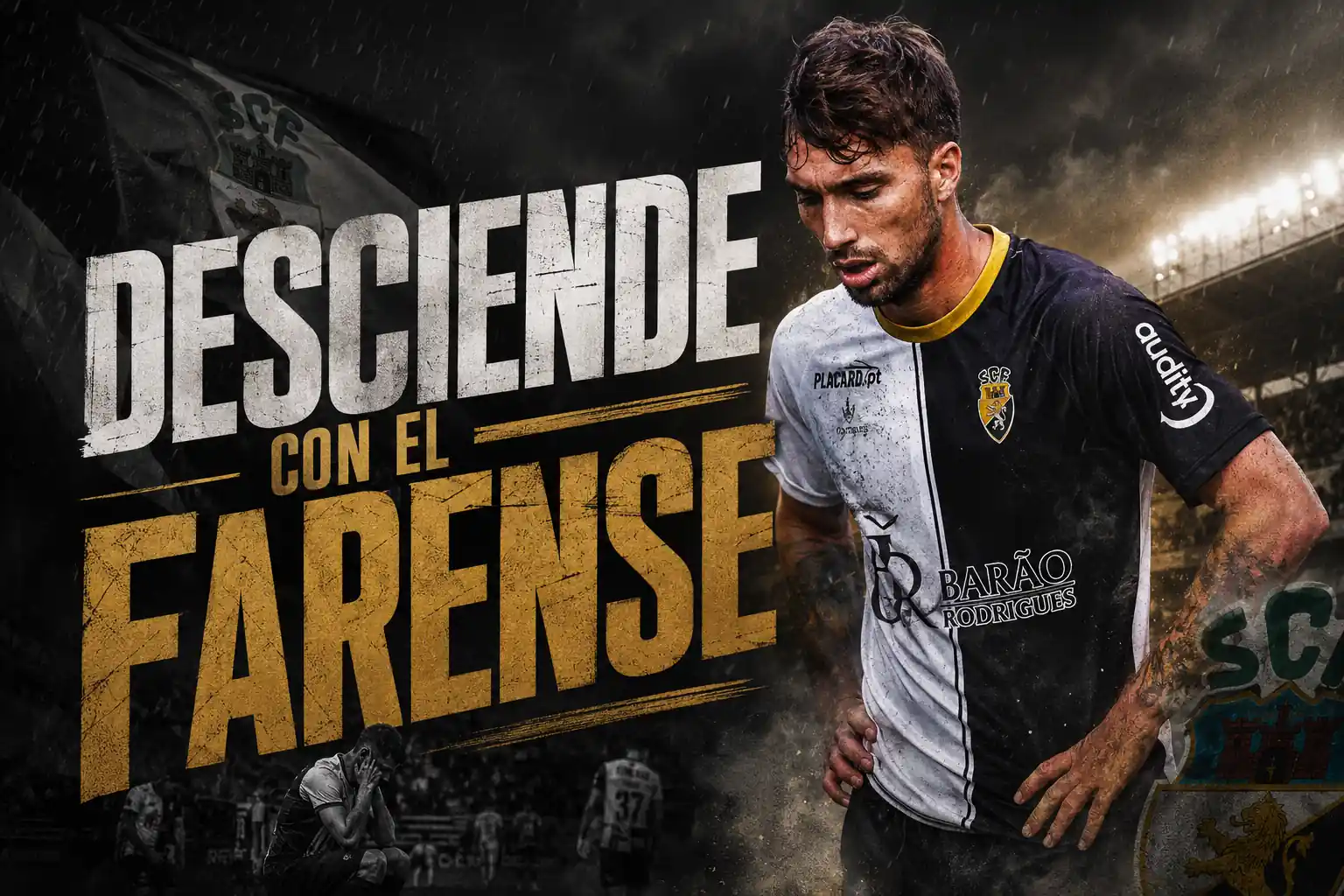 Dario Poveda desciende con el Farense