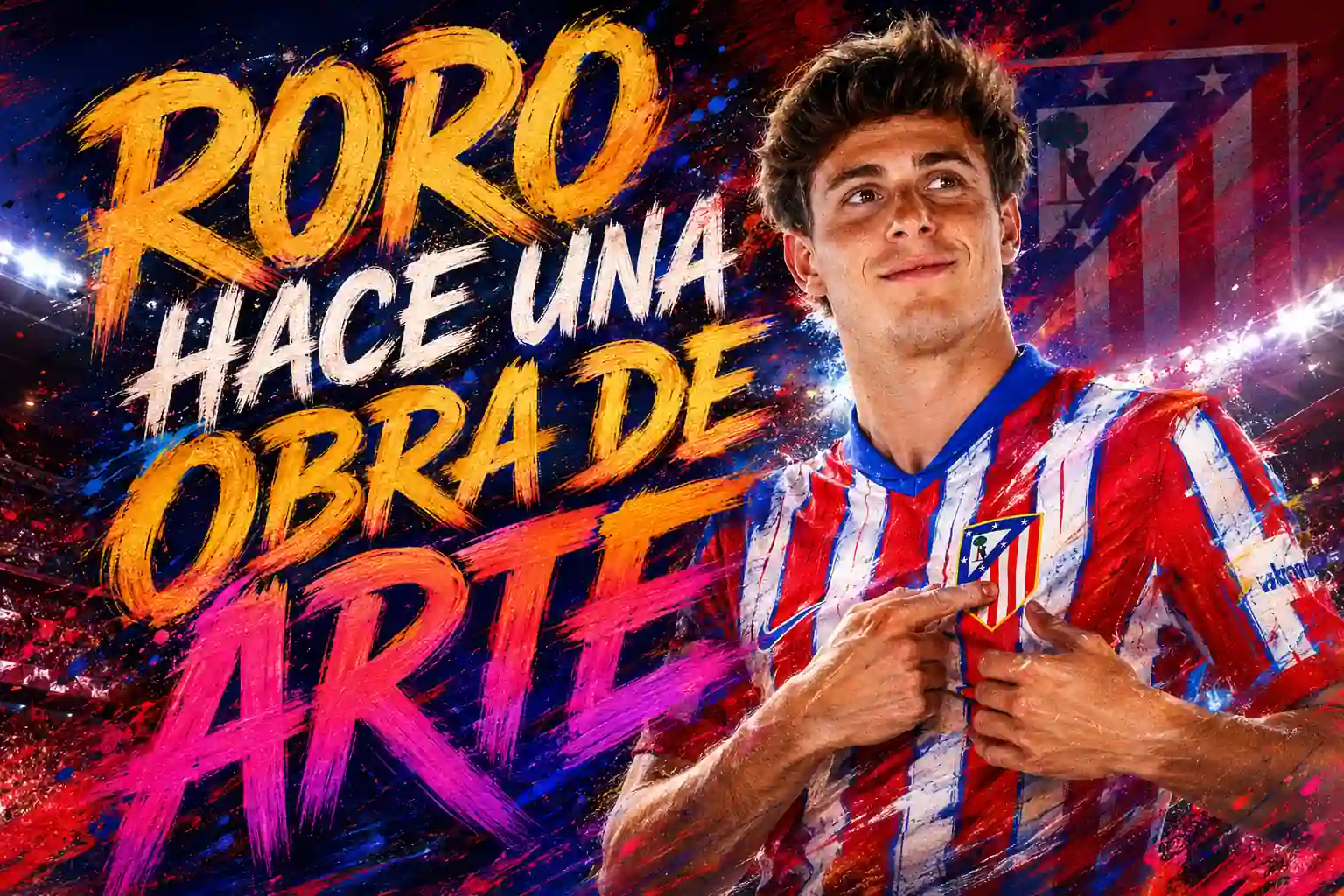 Roro, hace una obra de arte