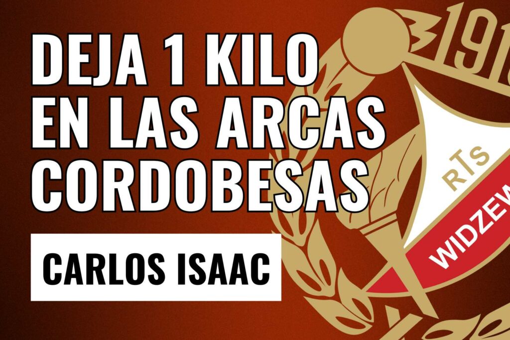 Carlos Isaac Deja 1 kilo en las arcas cordobesas