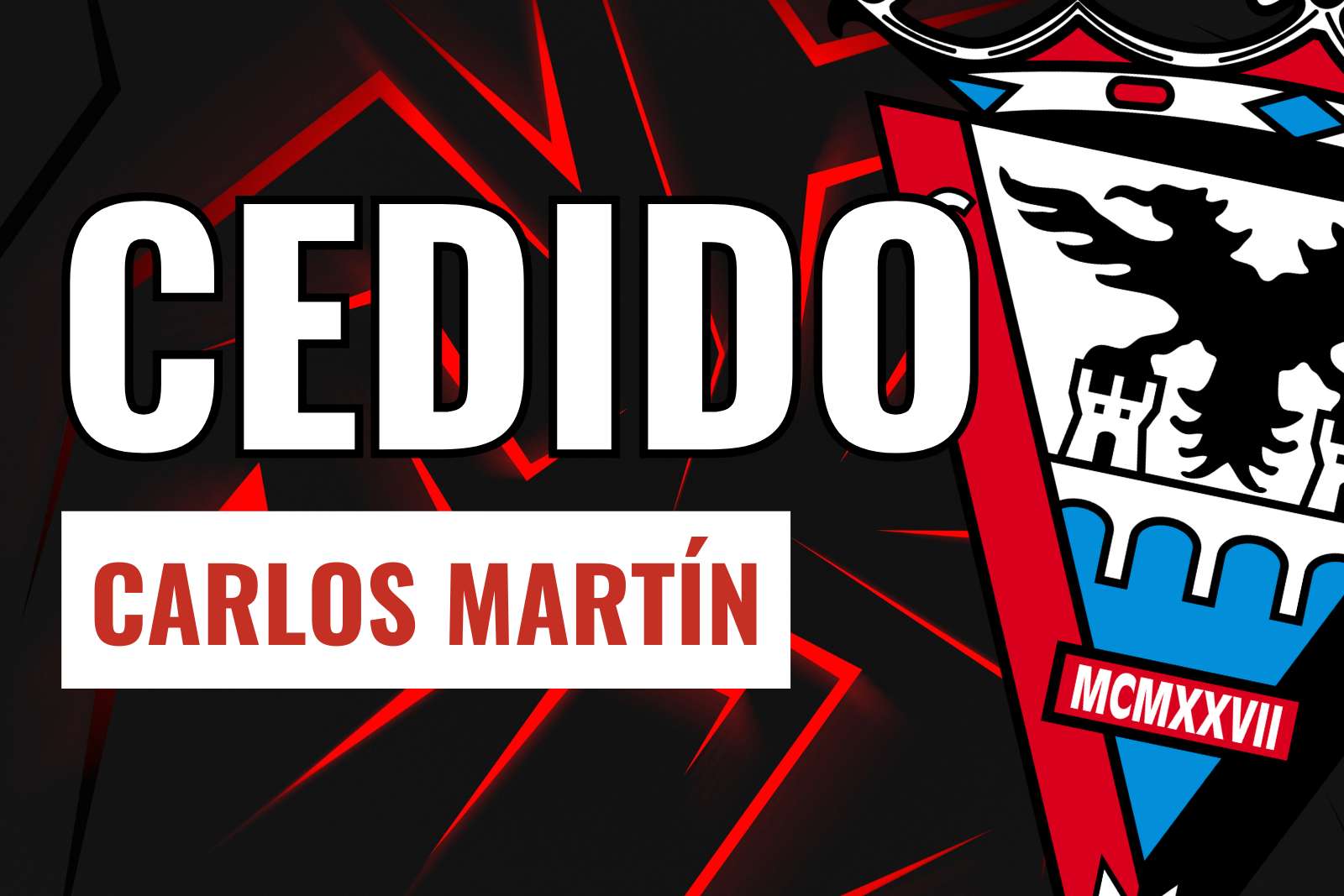 Carlos Martín cedido al Mirandés