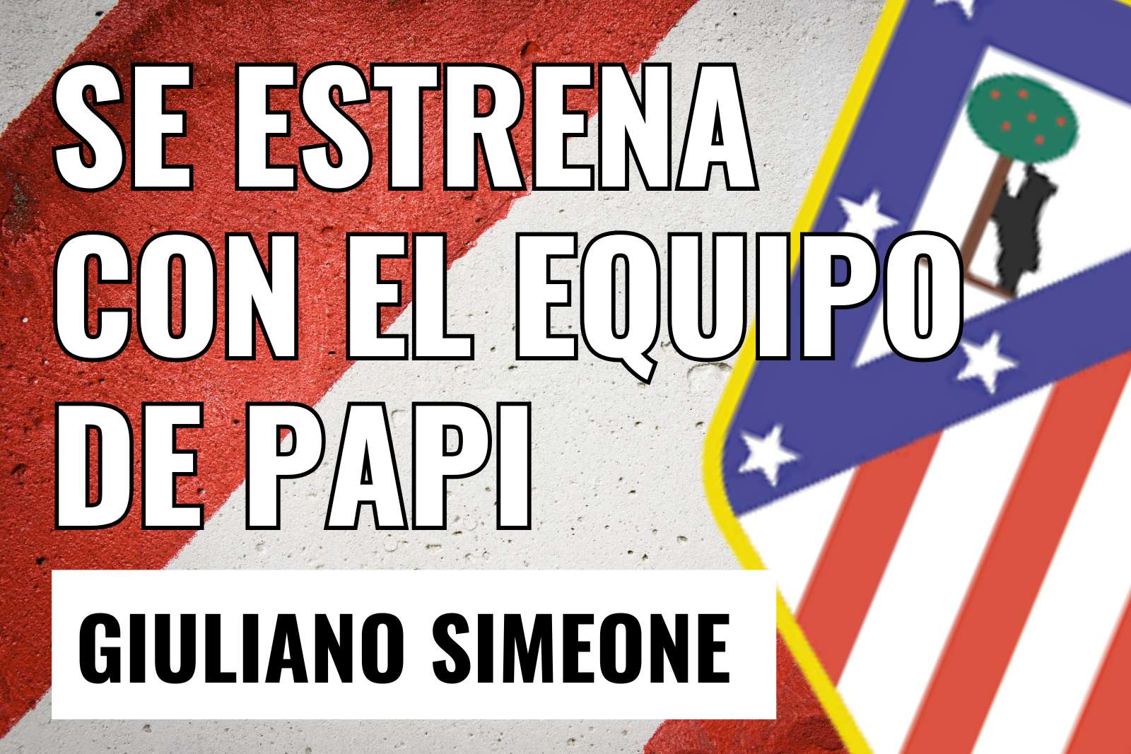 Se estrena con el equipo del Papi Simeone
