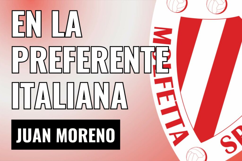 Juan moreno, en la Preferente italiana