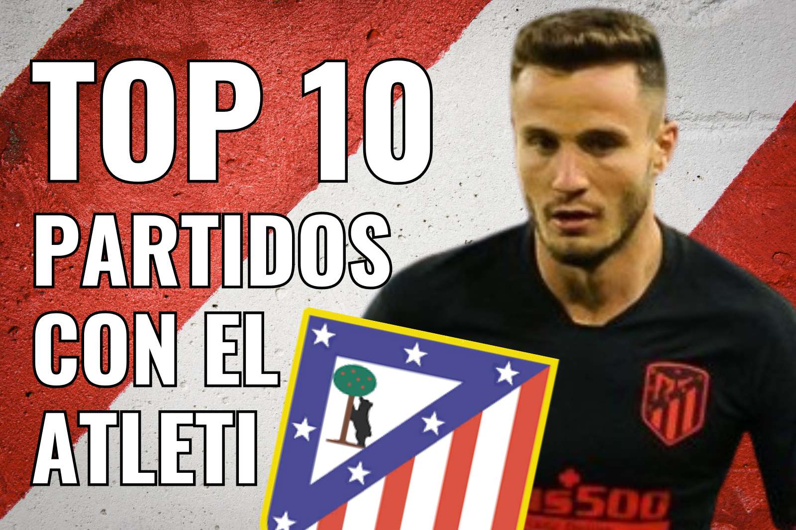 Saúl en el TOP 10 de partidos jugados con el Atleti