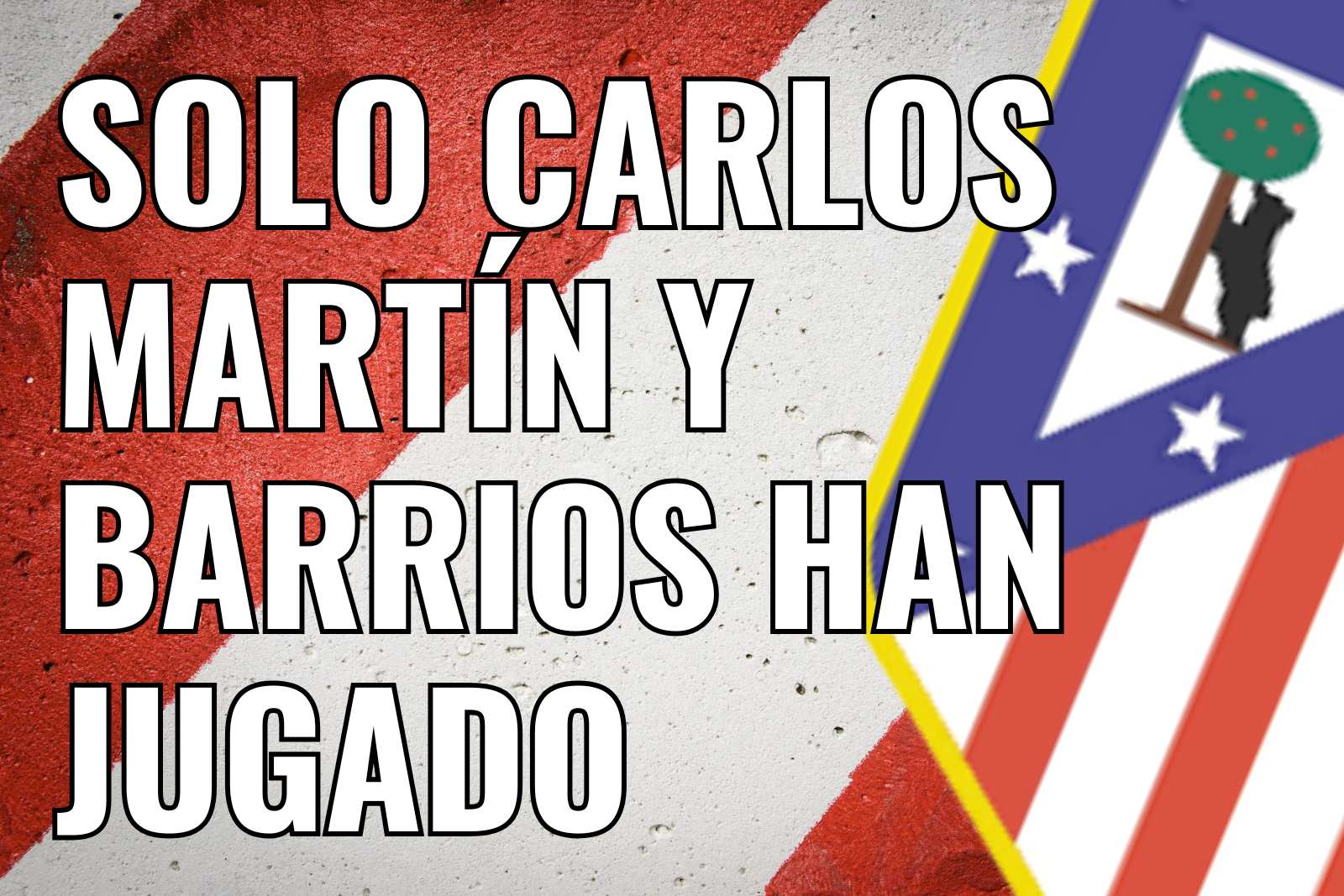 Sólo Carlos Martín y Barrios han jugado con los mayores