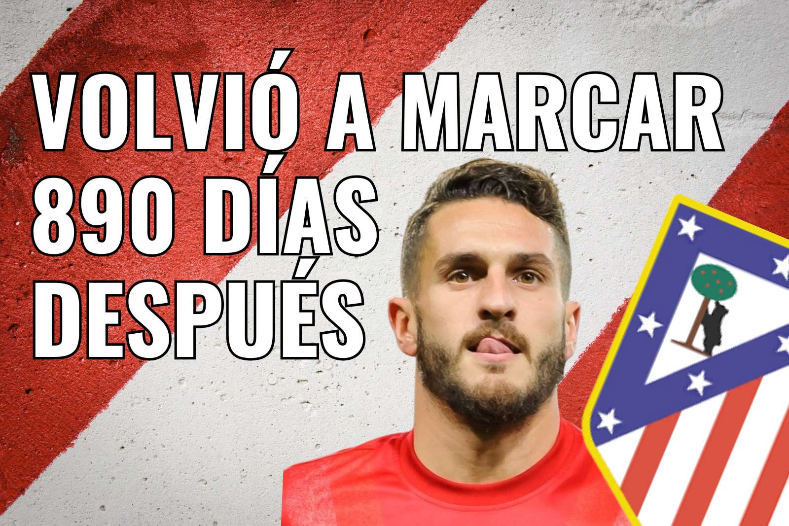 Koke volvió a marcar 890 días después en Liga